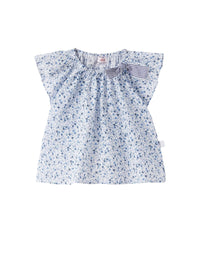 Camicia da neonata in voile stampa fiori