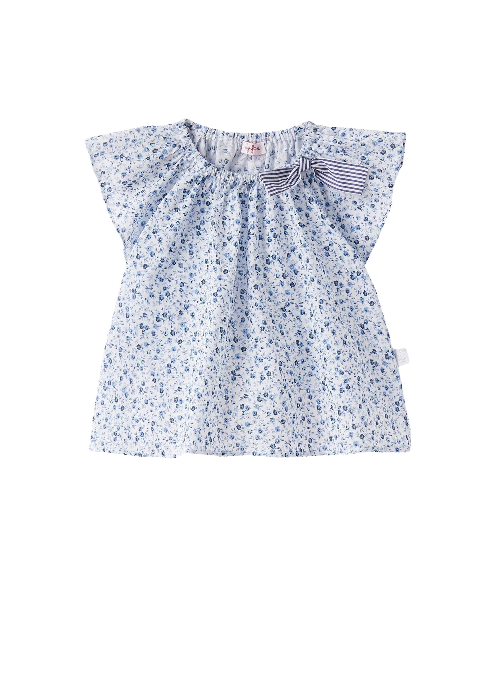 Camicia da neonata in voile stampa fiori