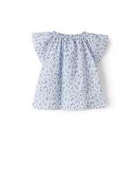 Camicia da neonata in voile stampa fiori