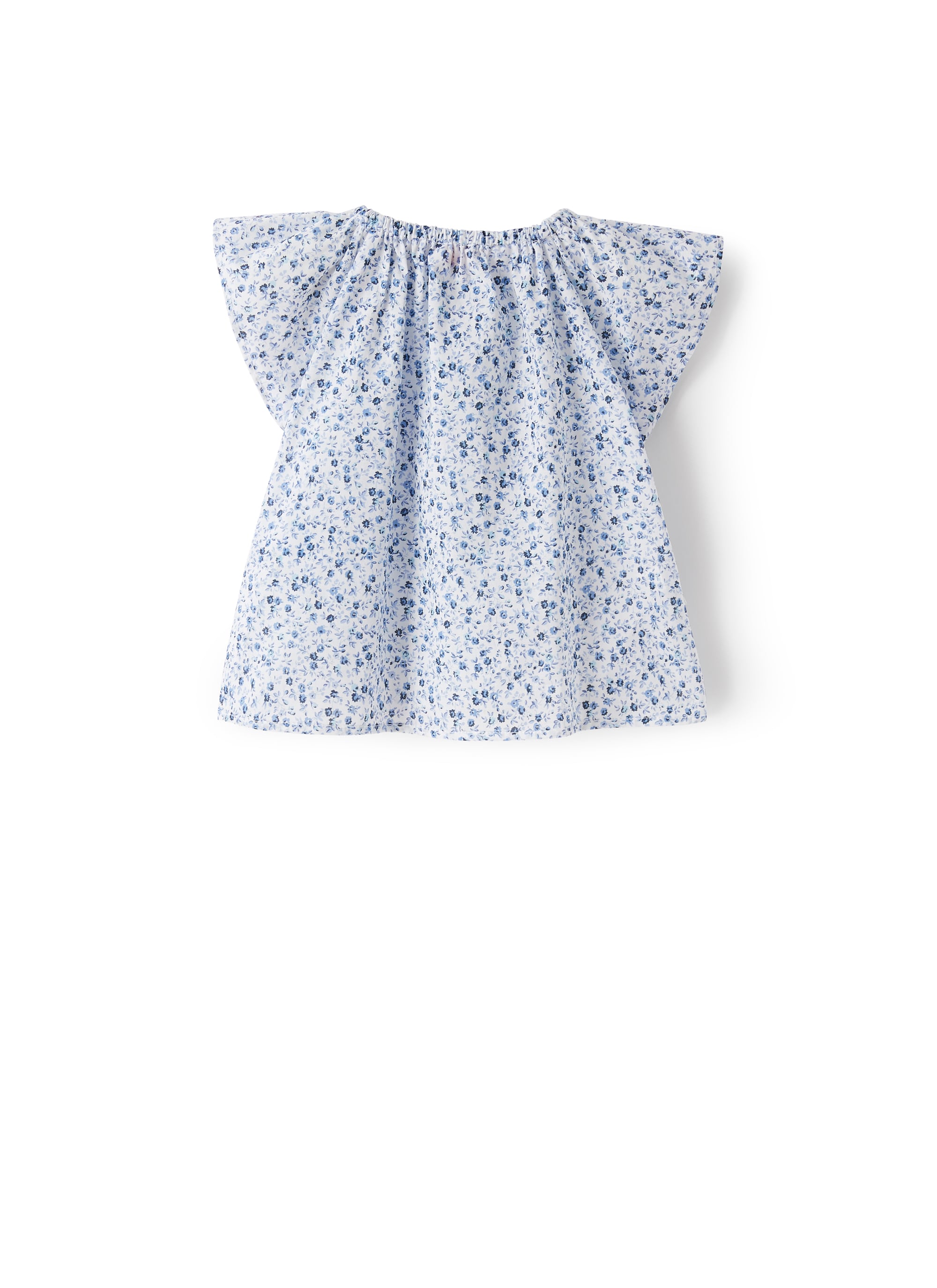 Camicia da neonata in voile stampa fiori