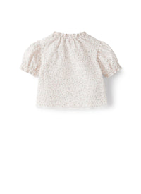 Camicia in cotone organico stampa fiori