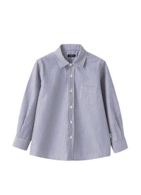 Camicia regular fit a righe blu