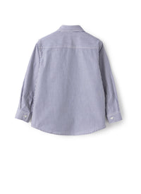 Camicia regular fit a righe blu
