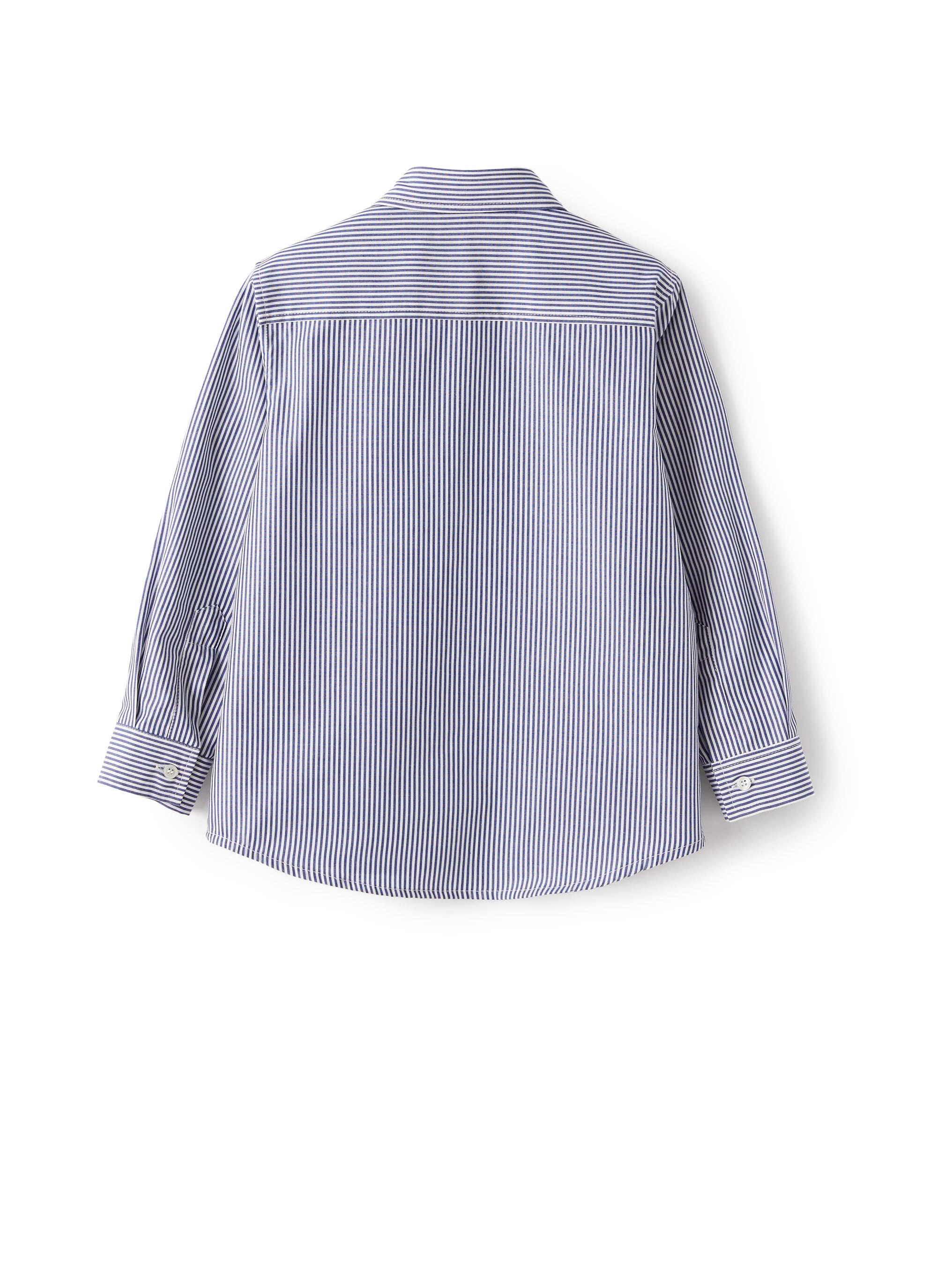 Camicia regular fit a righe blu