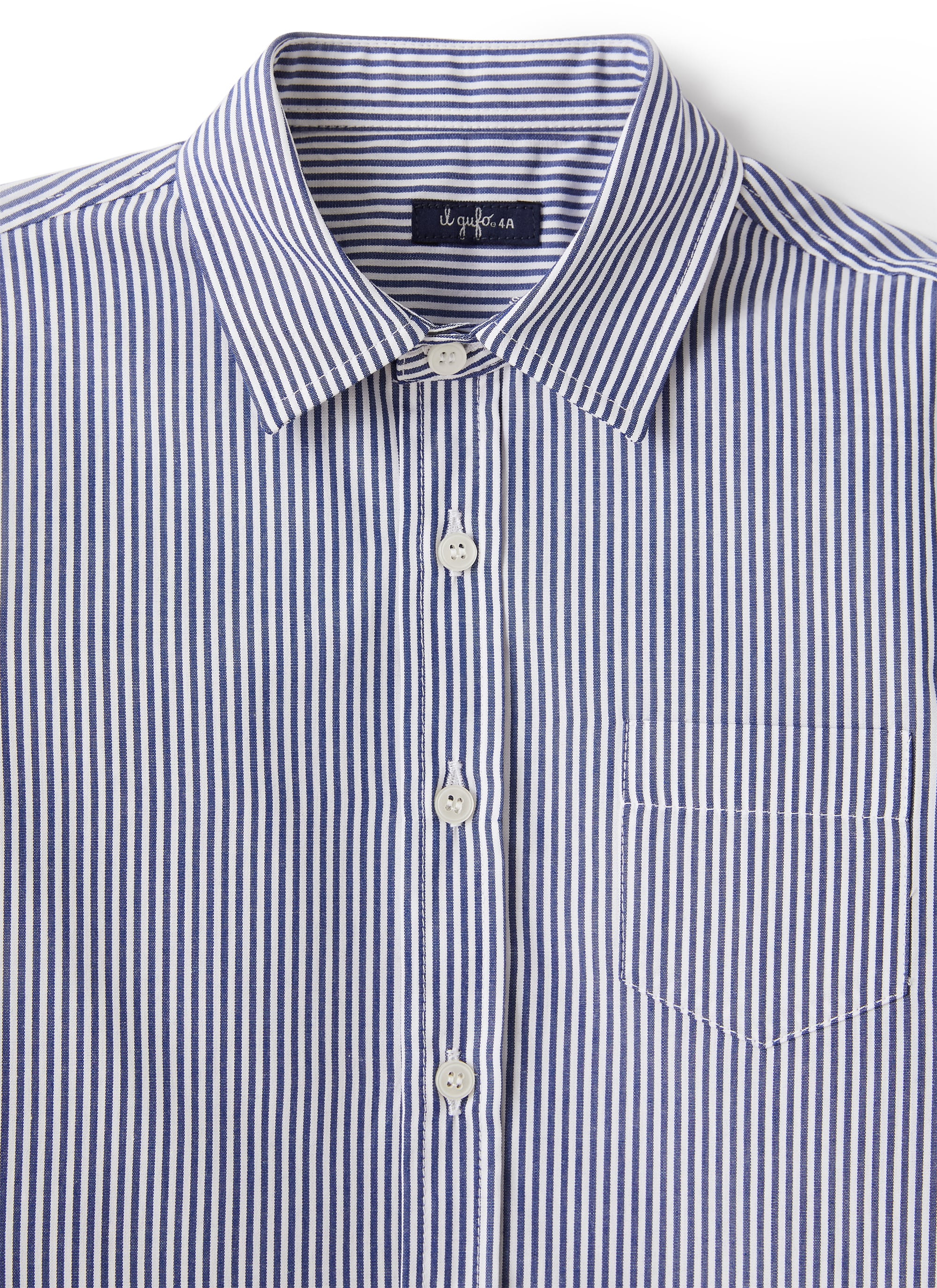 Camicia regular fit a righe blu