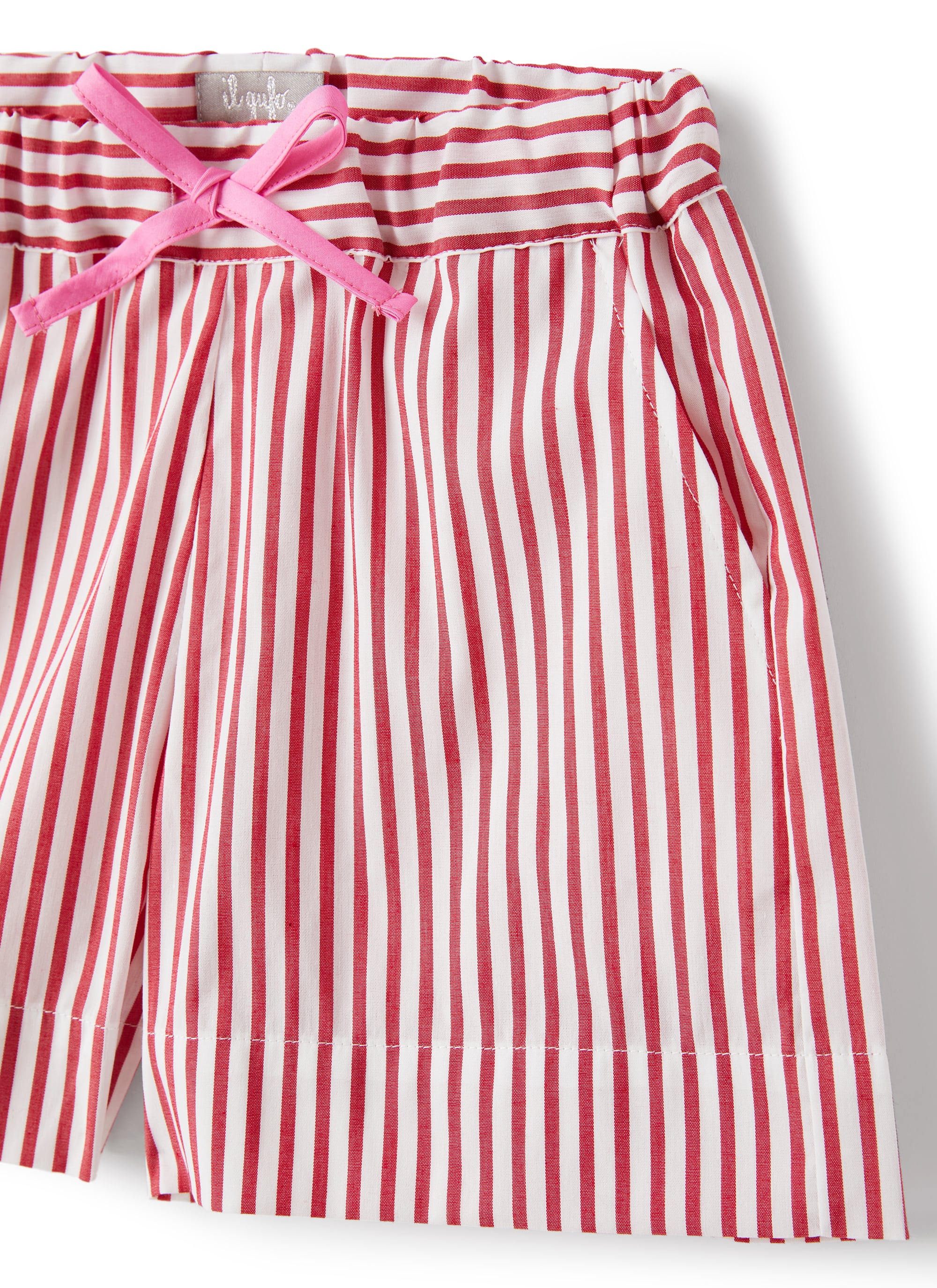 Completo due pezzi in cotone a righe