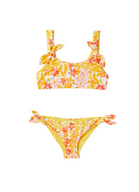 Costume due pezzi stampa fiori
