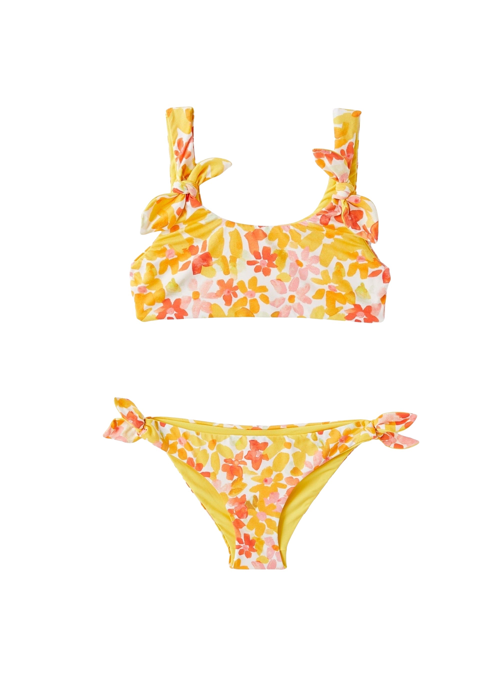 Costume due pezzi stampa fiori