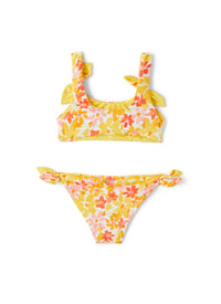 Costume due pezzi stampa fiori