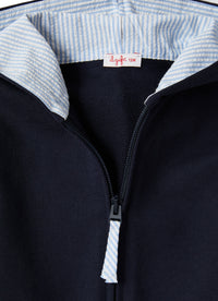 Giacca da neonato con inserto seersucker