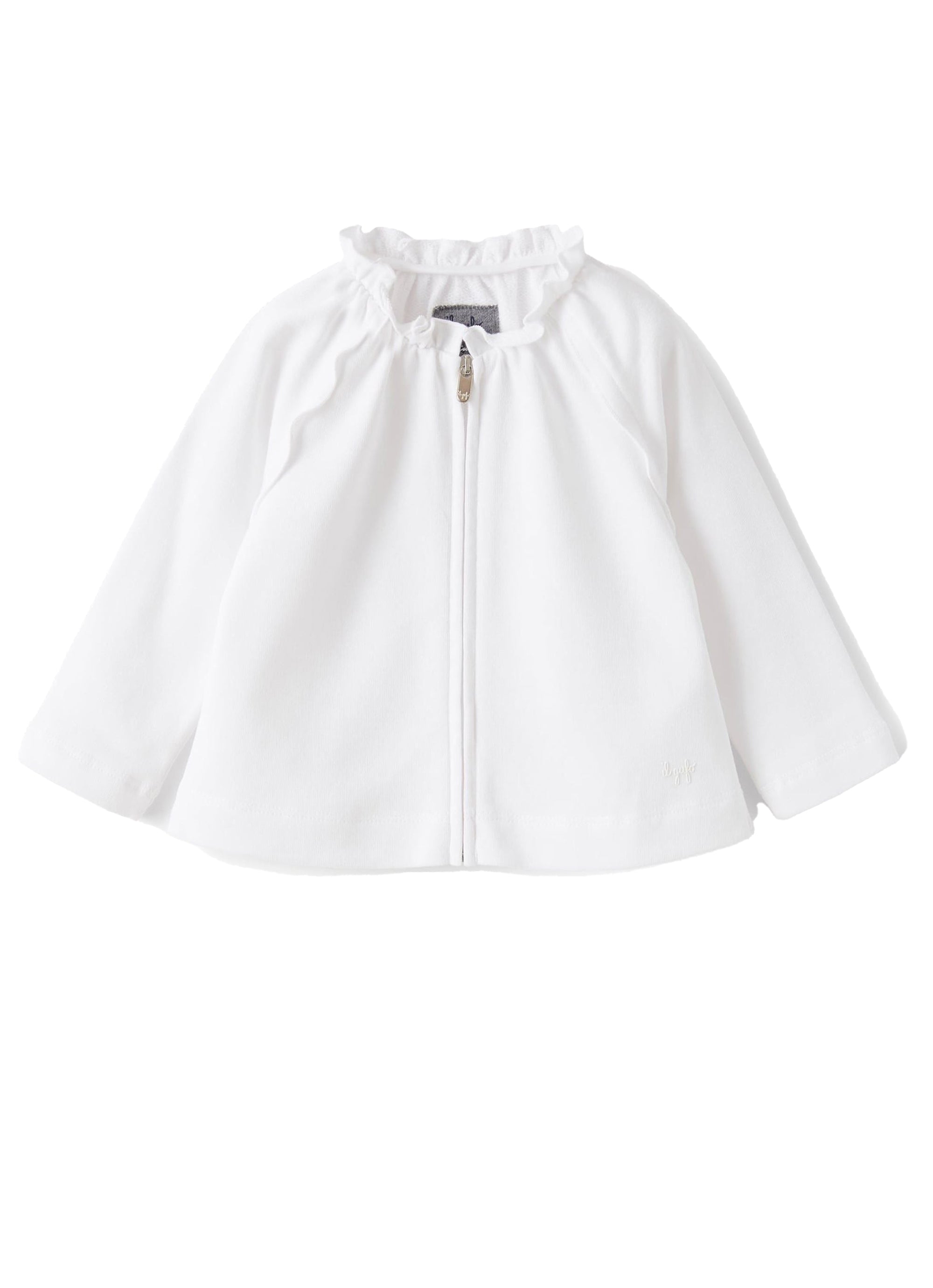 Pleated collar jacket - White