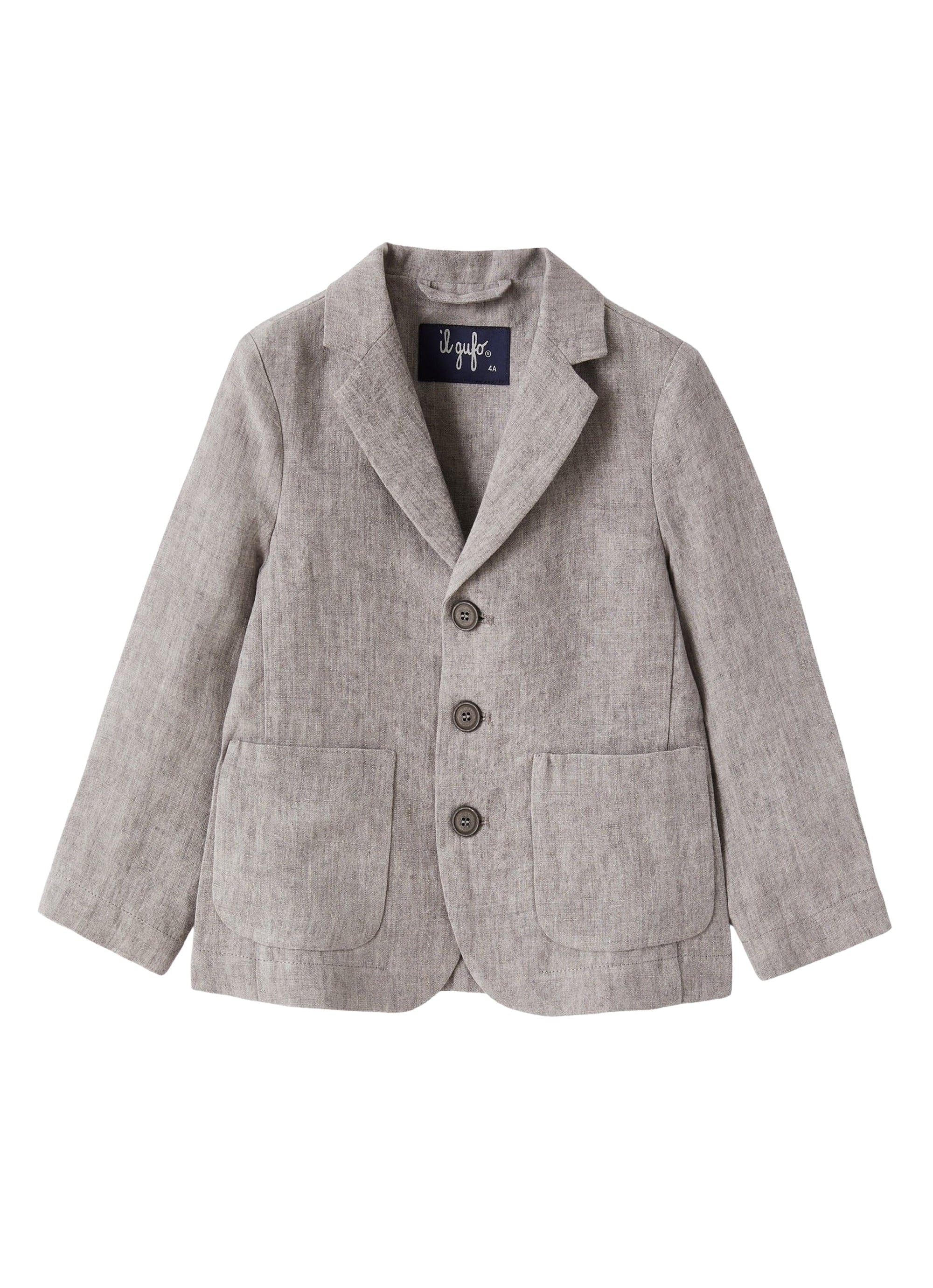 Blazer in lino grigio