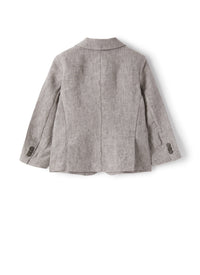 Blazer in lino grigio