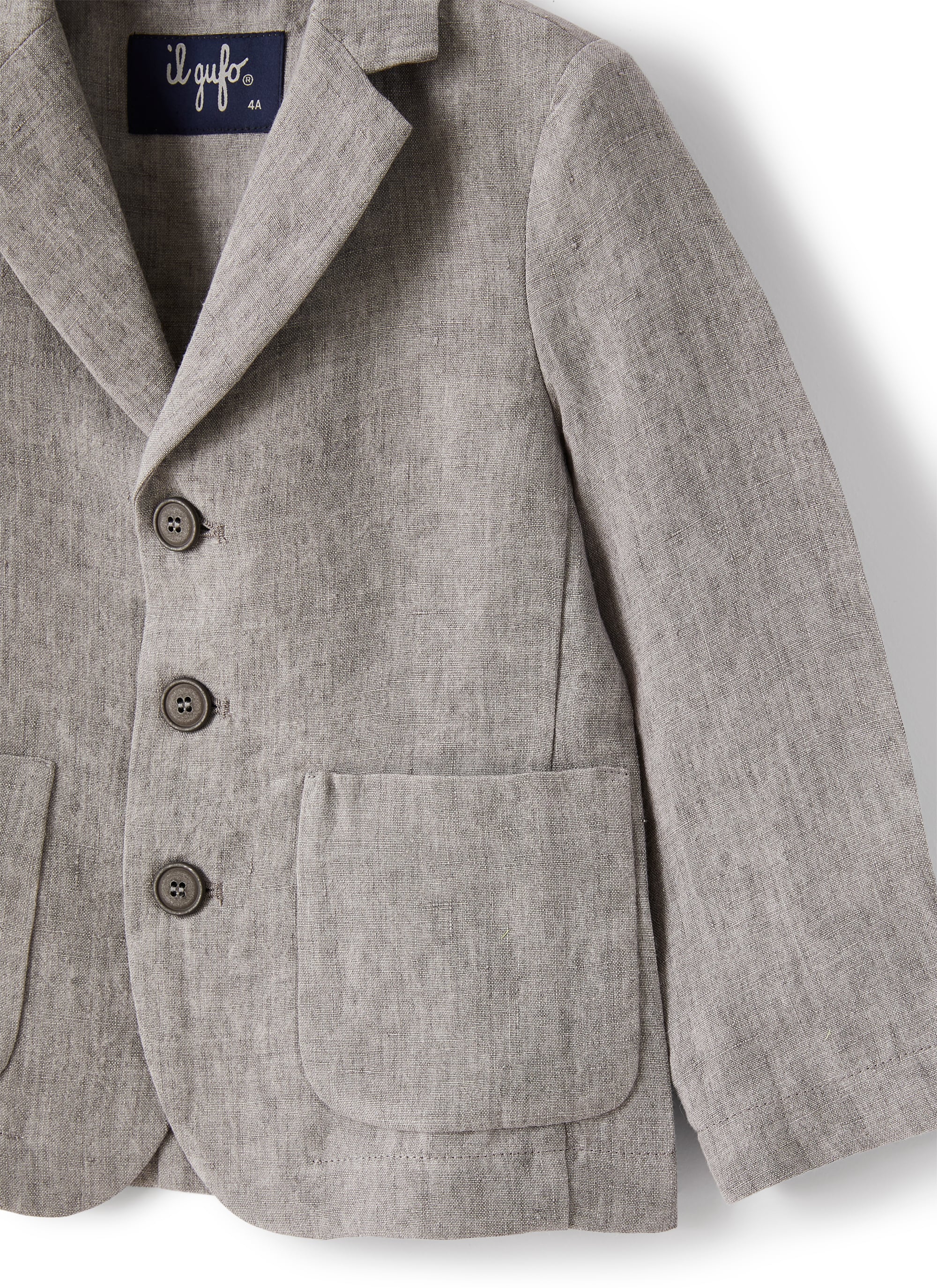 Blazer in lino grigio