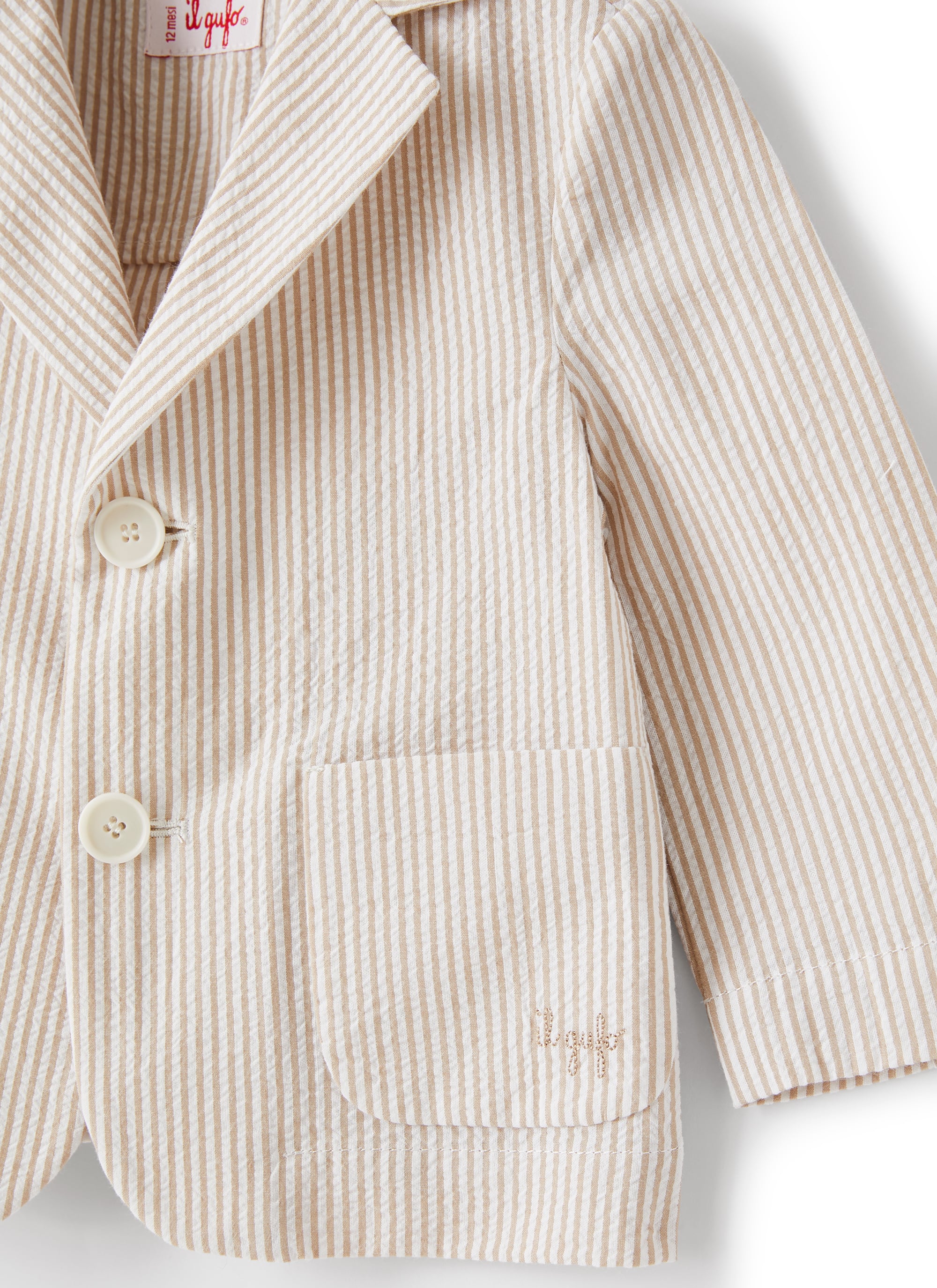 Blazer da neonato in seersucker