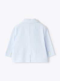 Crepe blazer - Light Blue