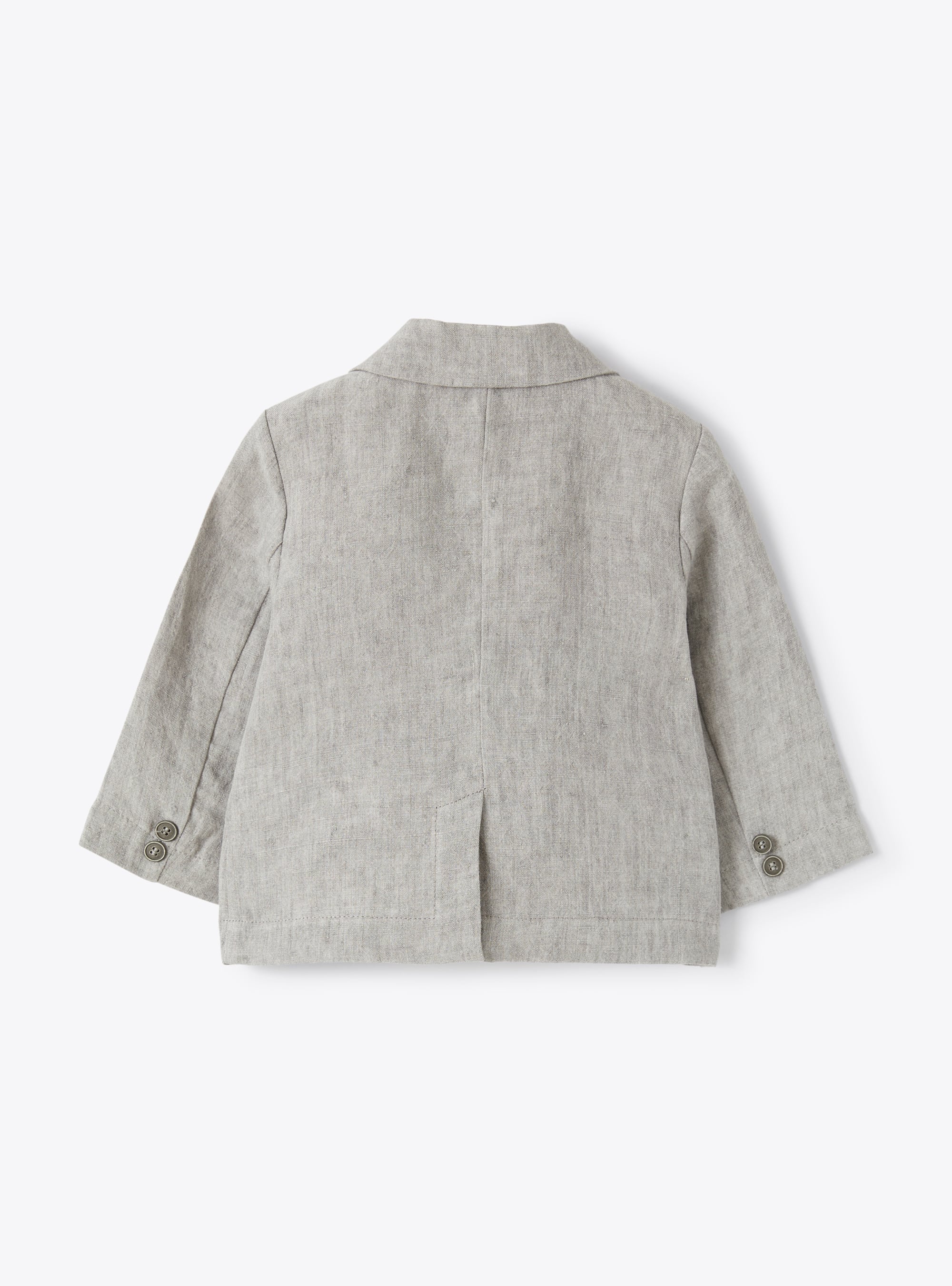 Blazer boutonné en lin - Stone Grey