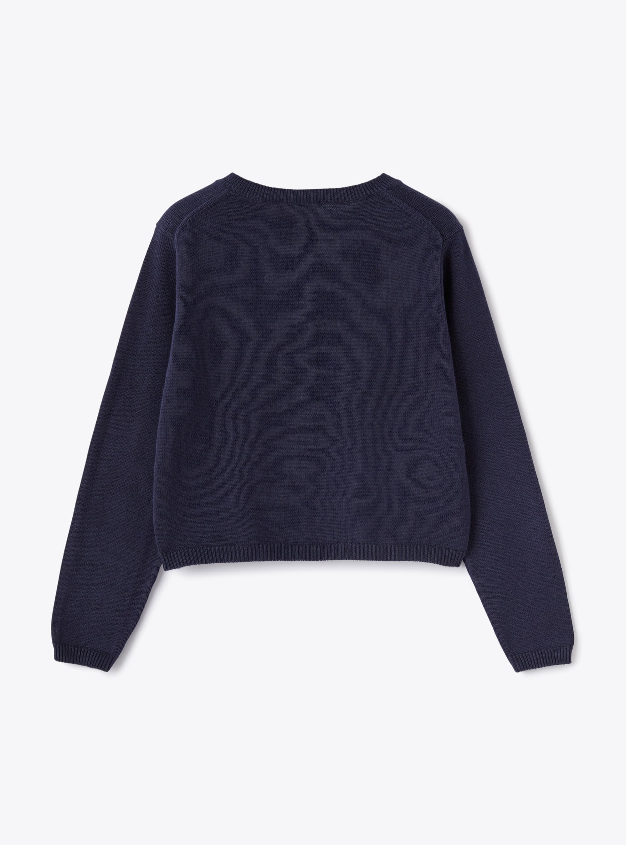 Cardigan in cotone organico blu