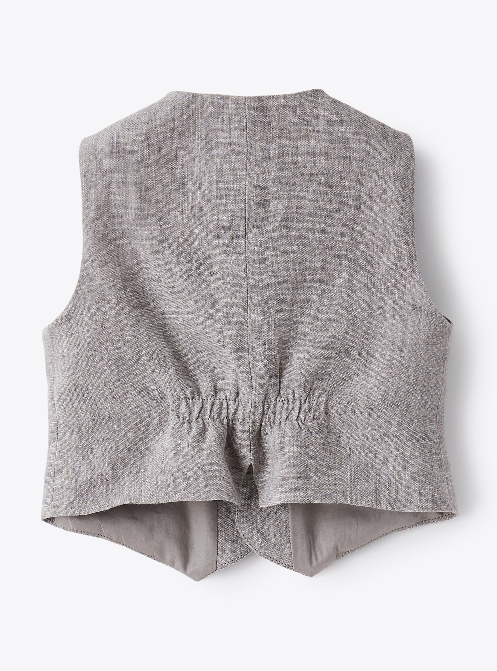 Linen suit jacket - Stone Grey