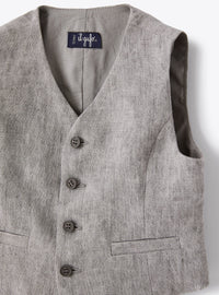 Linen suit jacket - Stone Grey