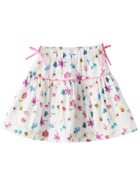 Gonna in cotone stampa floreale esclusiva
