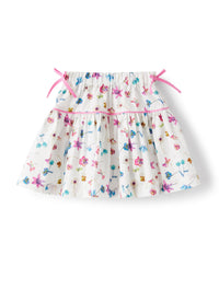 Gonna in cotone stampa floreale esclusiva