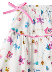 Gonna in cotone stampa floreale esclusiva