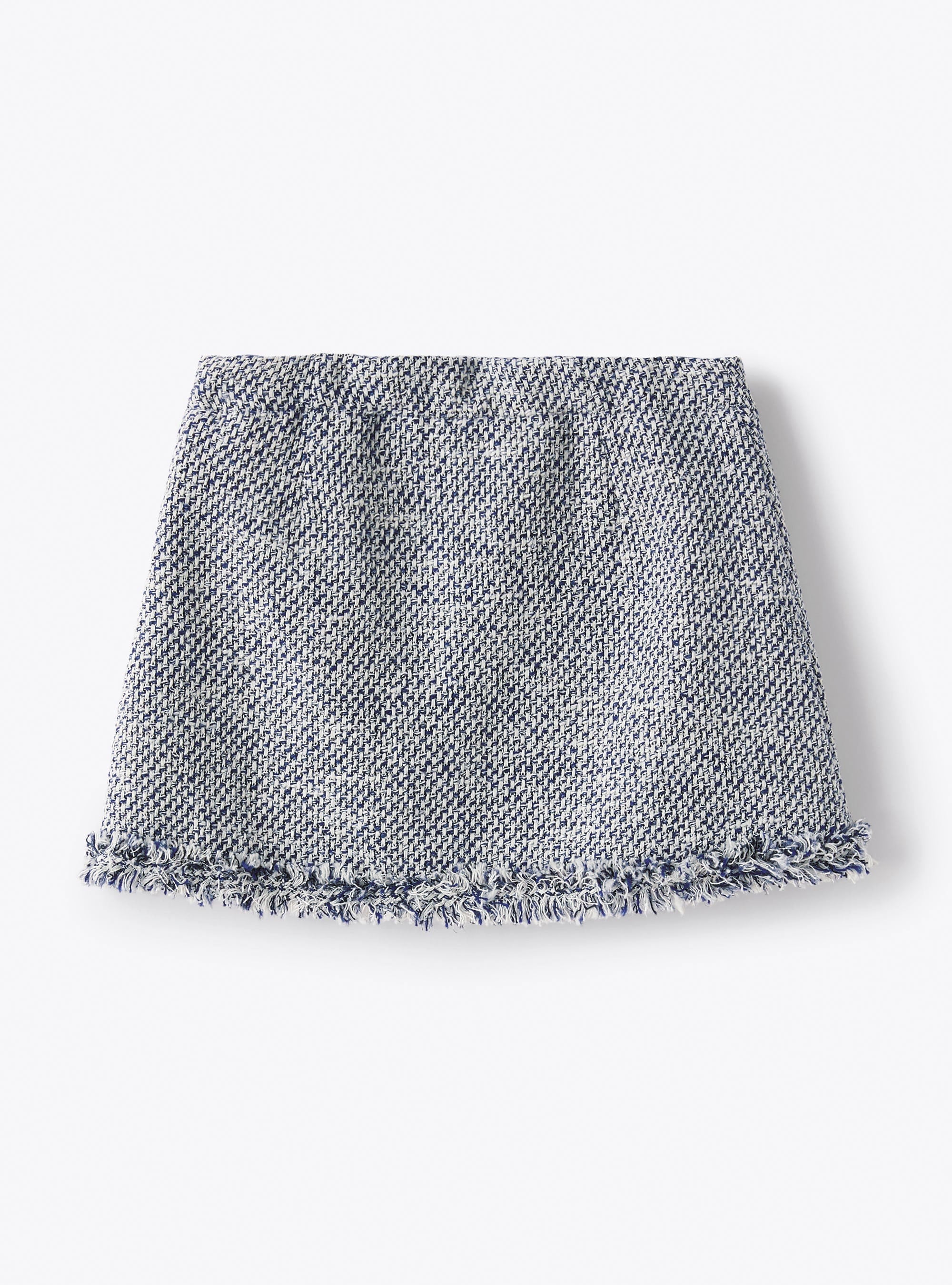 Embossed woven skirt - Electric Blue