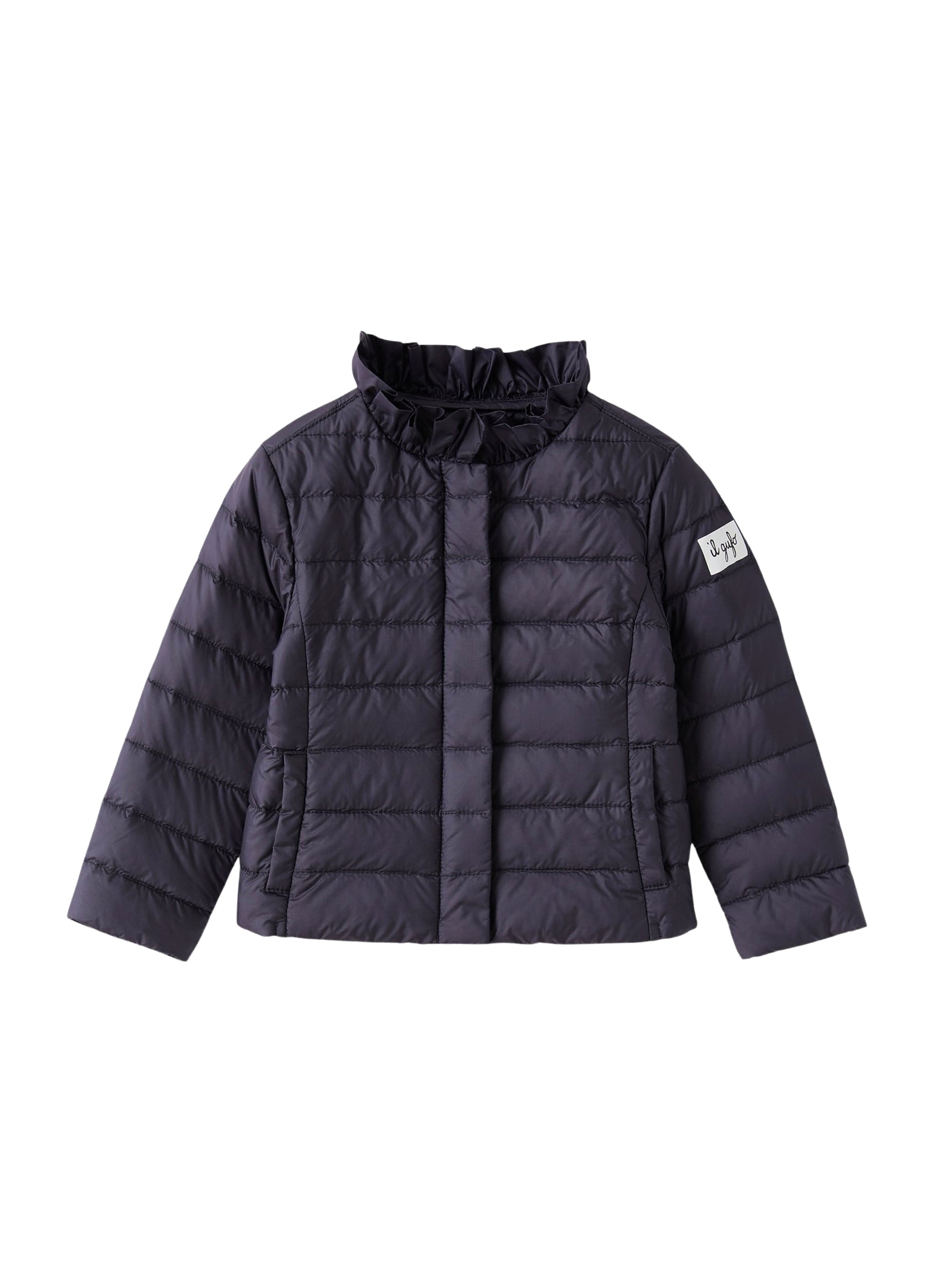 Piumino leggero in nylon down proof blu