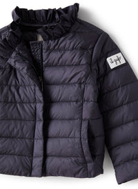 Piumino leggero in nylon down proof blu