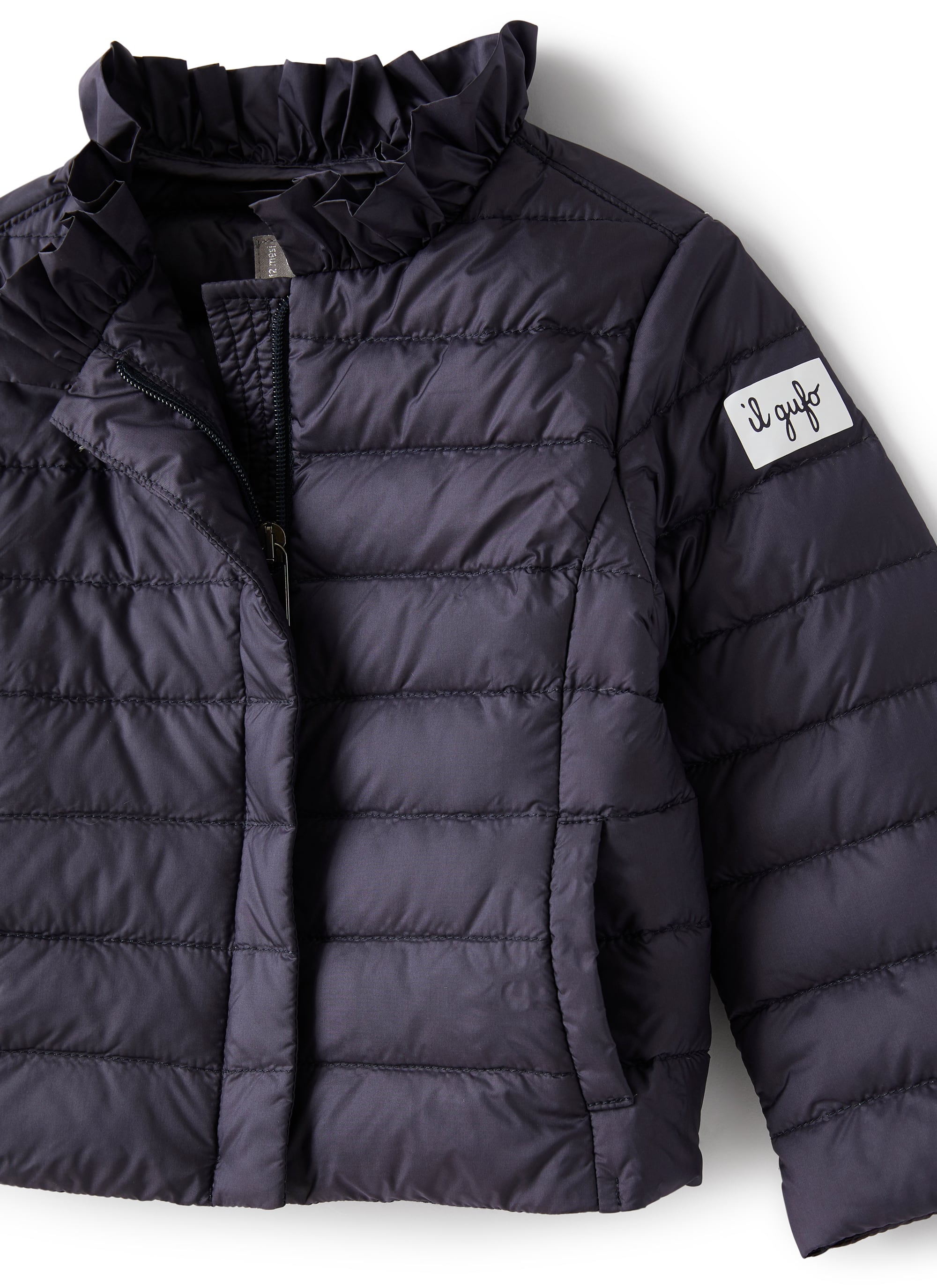 Piumino leggero in nylon down proof blu