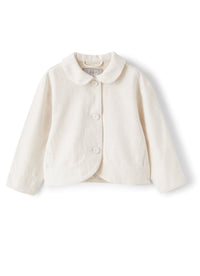 Linen jacket with Claudine collar - Shell