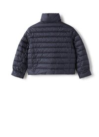 Piumino doppiopetto in nylon blu