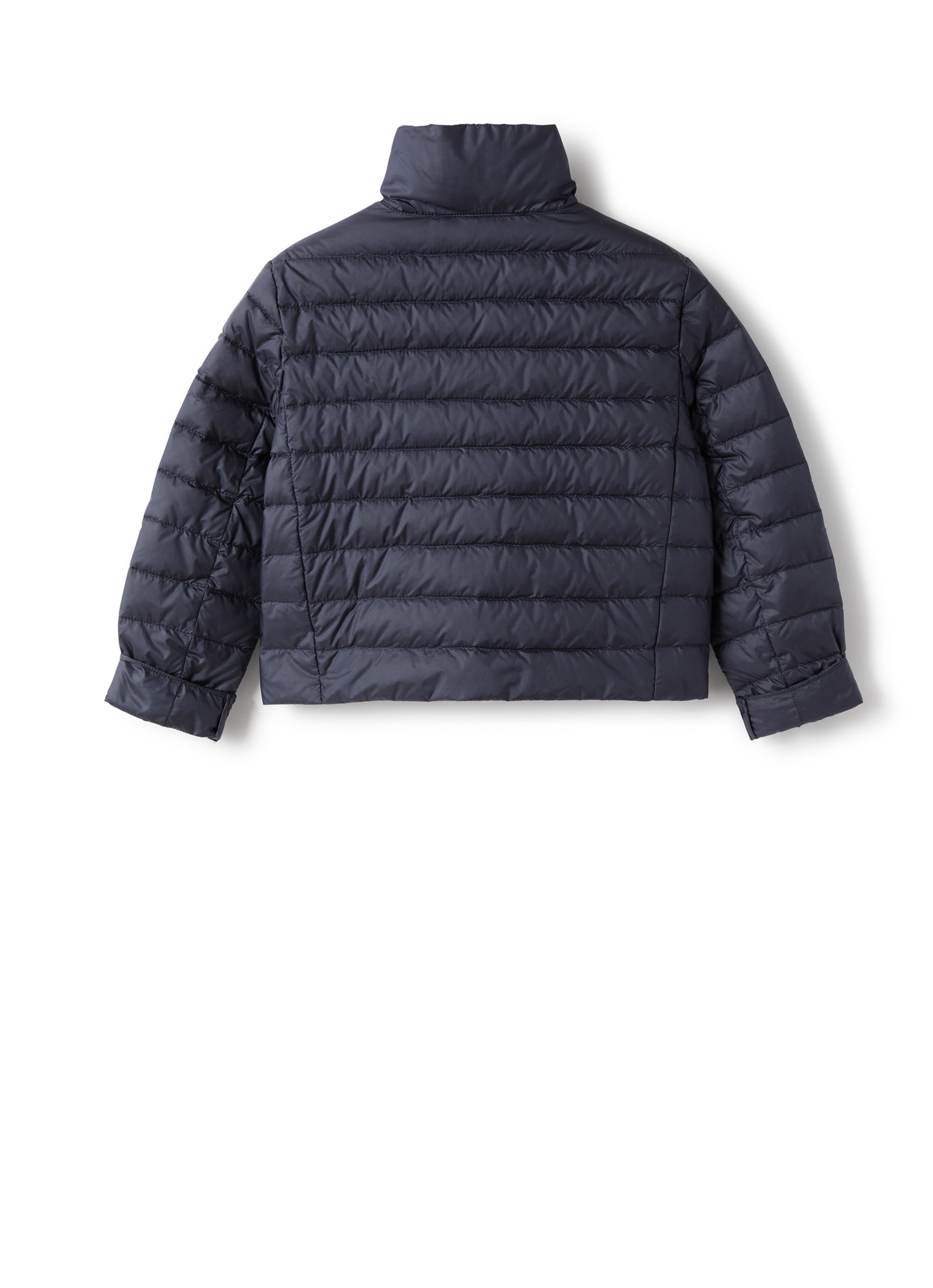 Piumino doppiopetto in nylon blu