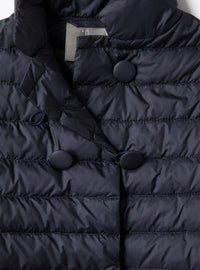 Double-breasted padded jacket - Blue