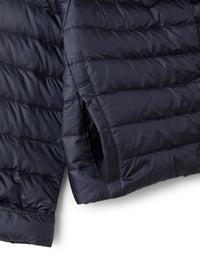 Piumino doppiopetto in nylon blu