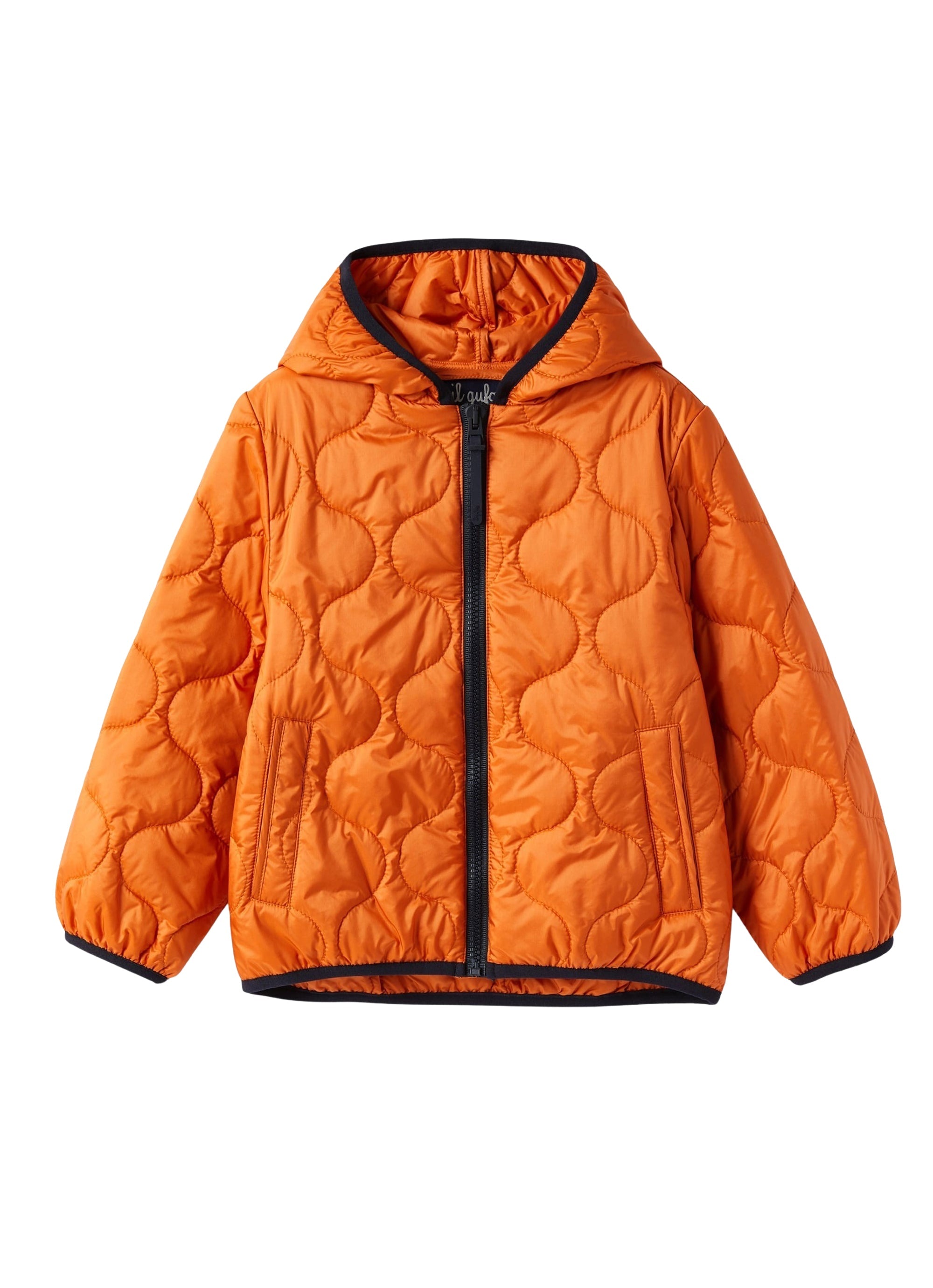 Giacca in eco padding arancione