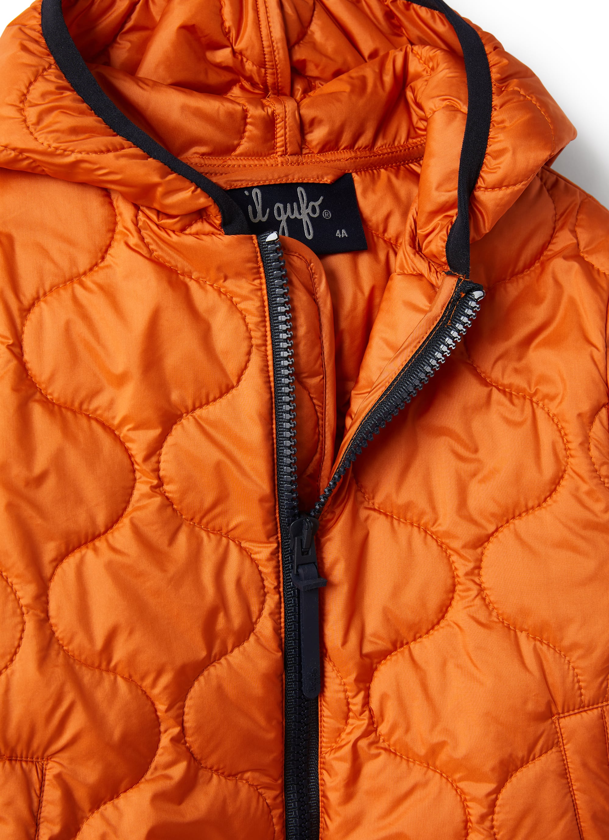 Giacca in eco padding arancione