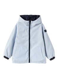 Giacca reversibile in seersucker e nylon