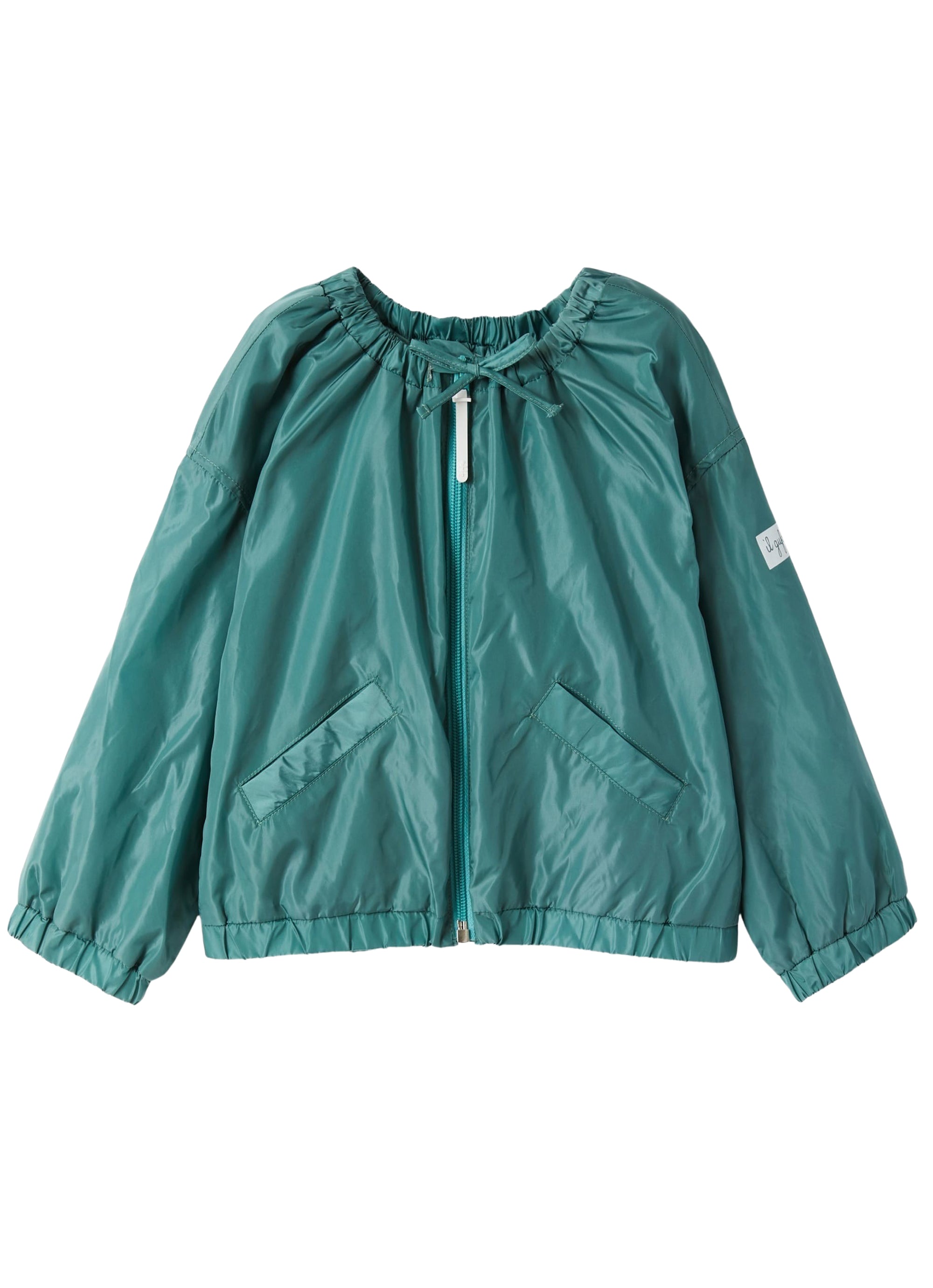 Giacca in nylon taffetà verde