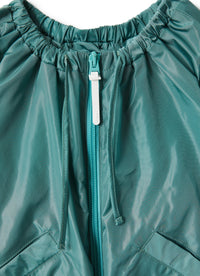 Giacca in nylon taffetà verde