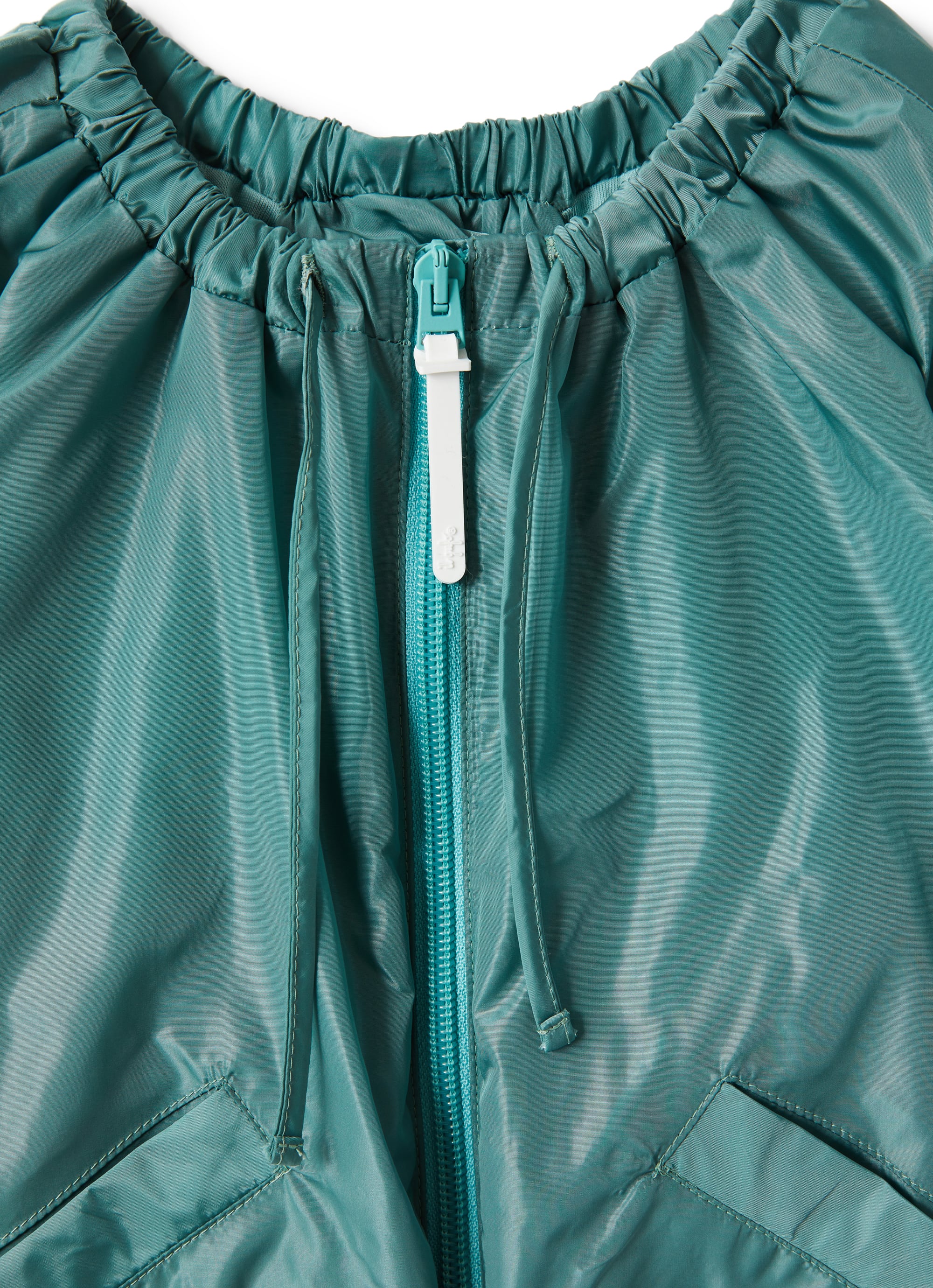Giacca in nylon taffetà verde