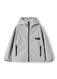 Hi-tech zip jacket with lined hood - Cloud Grey