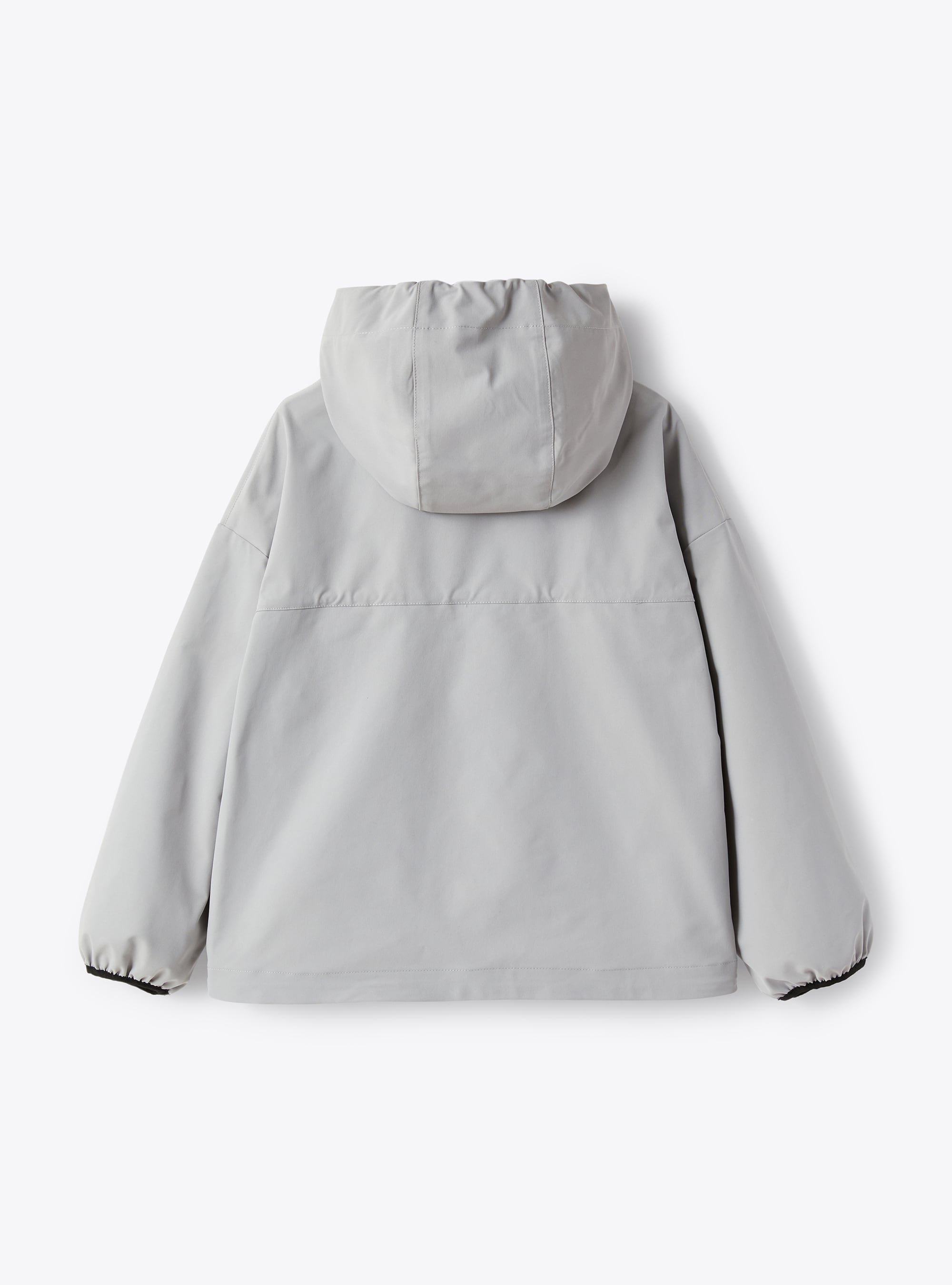 Hi-tech zip jacket with lined hood - Cloud Grey