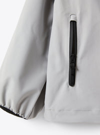 Hi-tech zip jacket with lined hood - Cloud Grey