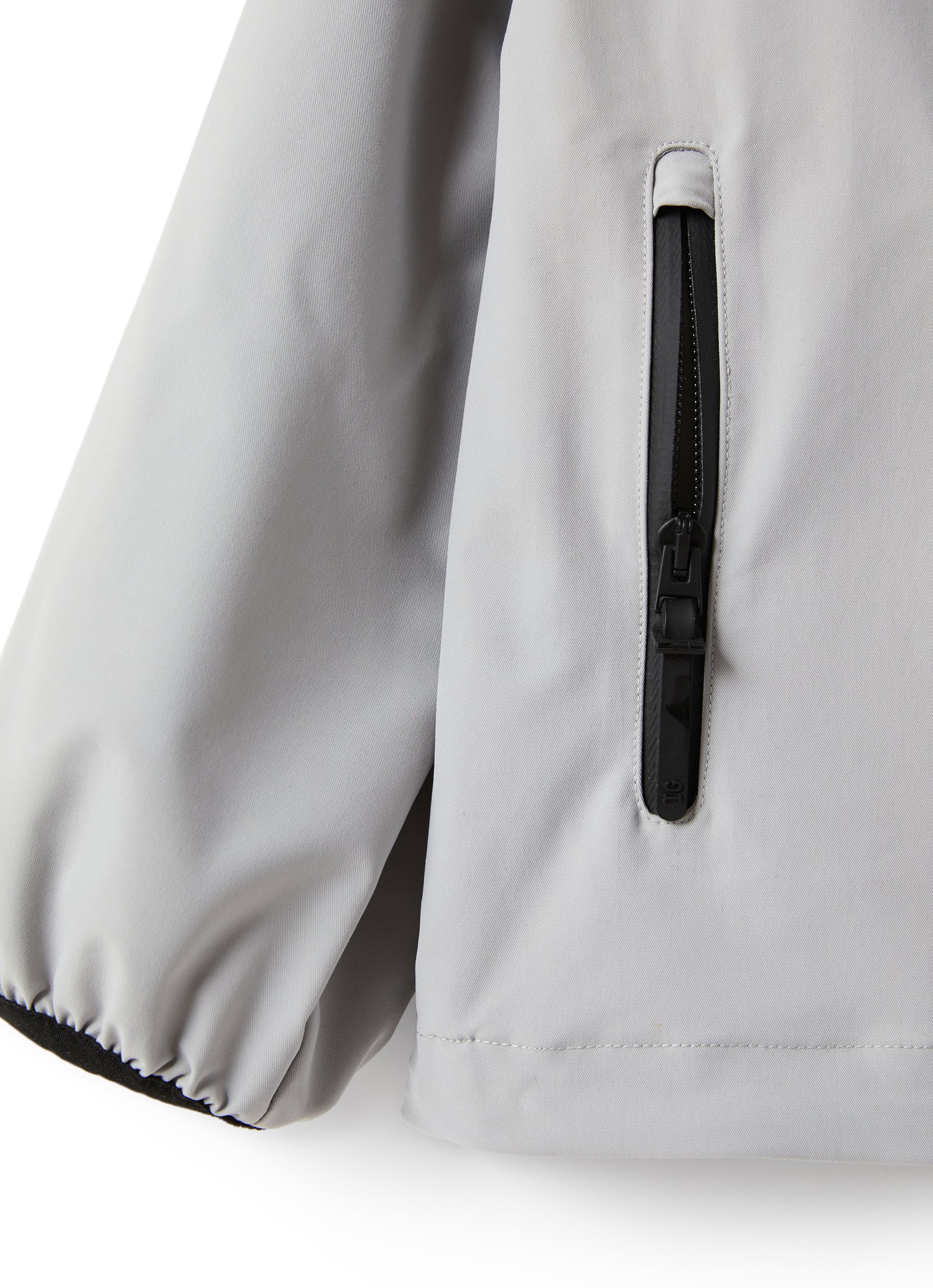 Giacca con zip in tessuto tecnico