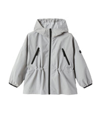 Zip jacket in hi-tech fabric - Cloud Grey