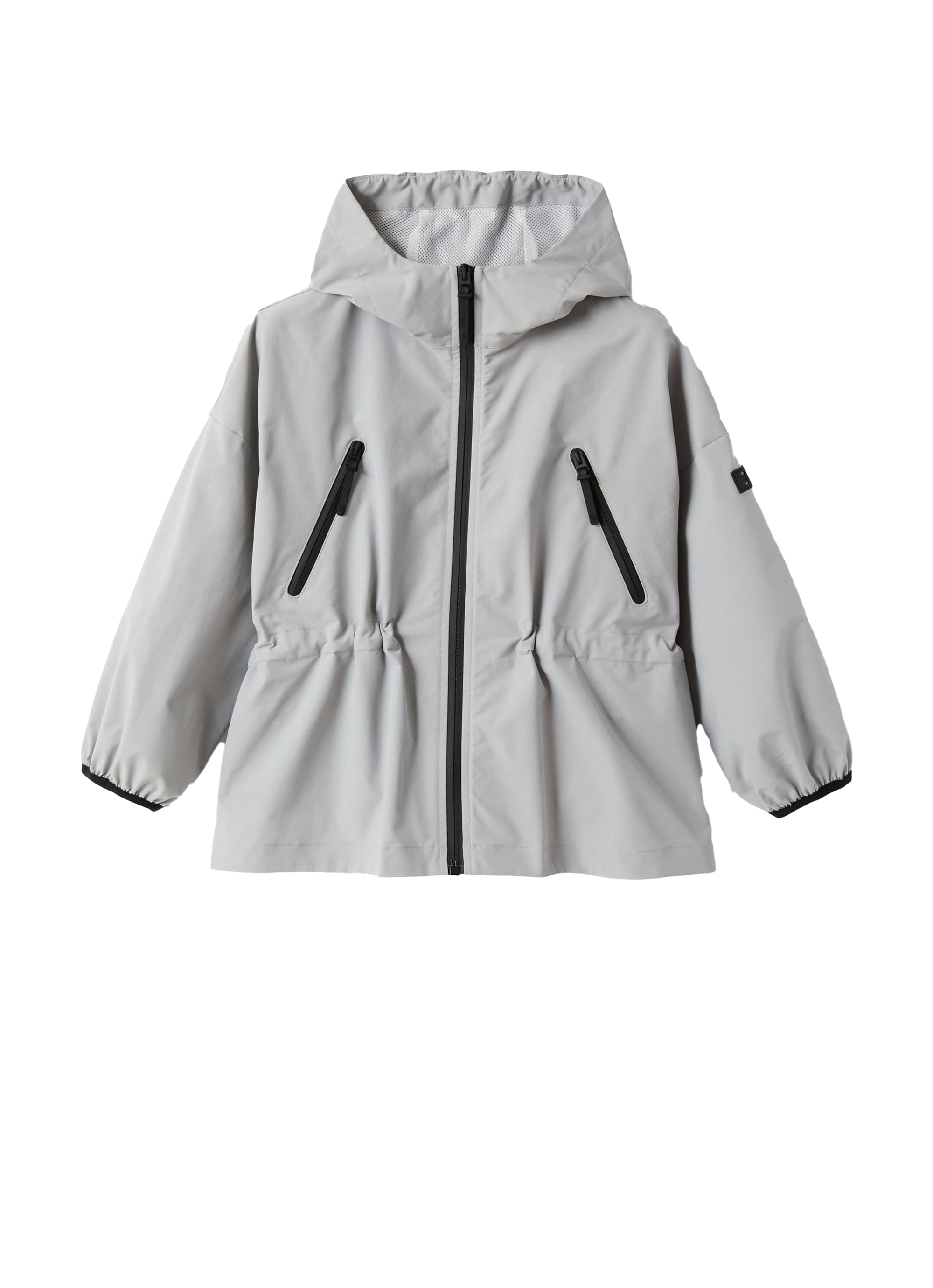 Zip jacket in hi-tech fabric - Cloud Grey