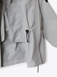 Zip jacket in hi-tech fabric - Cloud Grey