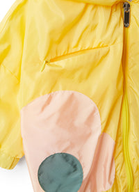 Giacca in nylon taffetà con fiori
